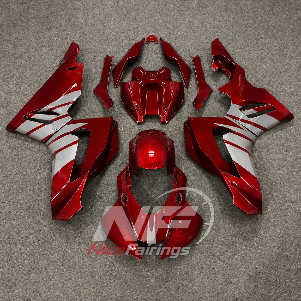 White Black Red ABS fairing kit for Honda CBR1000RR-R 2020-2023, design A08-P15 - image 4
