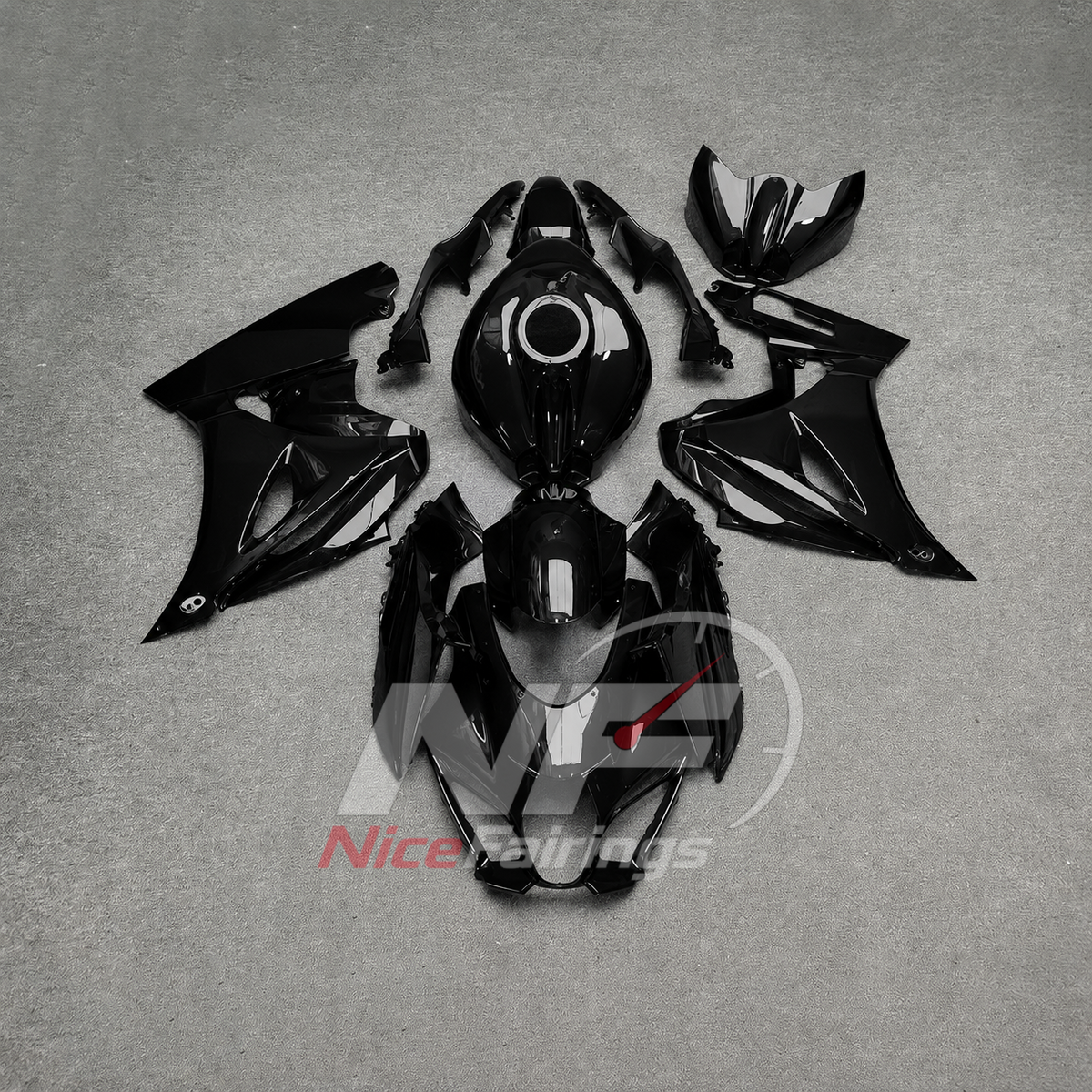 For Suzuki GSX-R1000 K17 17-26 Sportbike Fairing Set Black Custom Painted Plastics | NiceFairings - paint design NO.2 option image