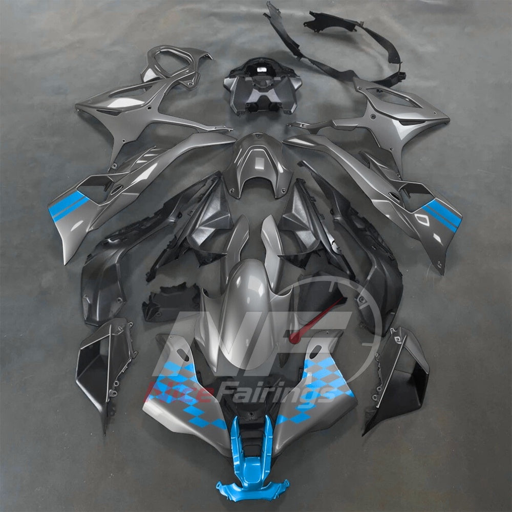 For BMW S1000RR 2025-2026 Pink Black ABS Fairing Kit with Painted Bodywork and Replacement Panels | NiceFairings - paint design NO.9 option image