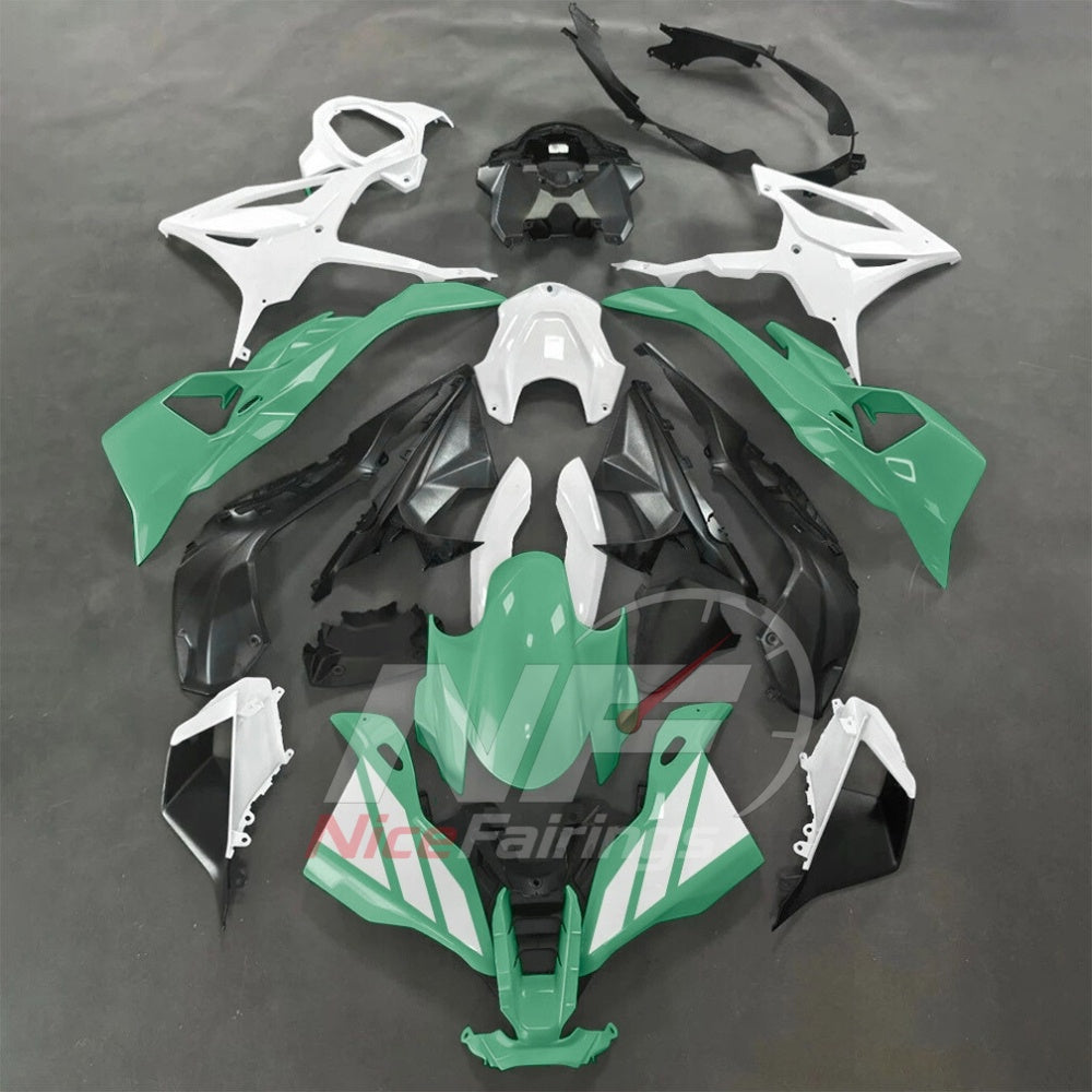 For BMW S1000RR 2025-2026 Orange Black Sportbike Fairing Set with Custom Painted Plastics | NiceFairings - paint design NO.4 option image