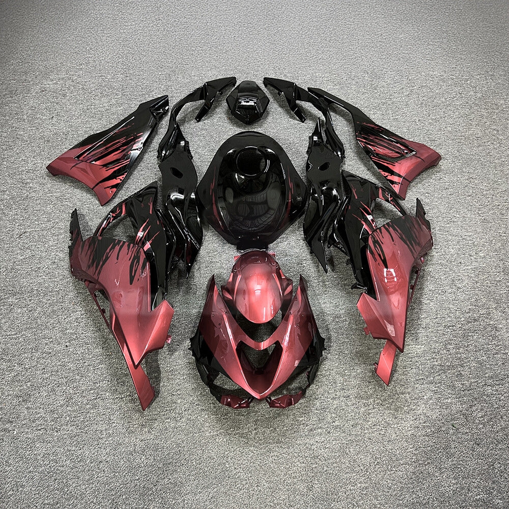 For Kawasaki ZX6R 636 2024-2025 ABS Fairing Kit Green Black Premium Edition | NiceFairings - paint design NO.9 option image