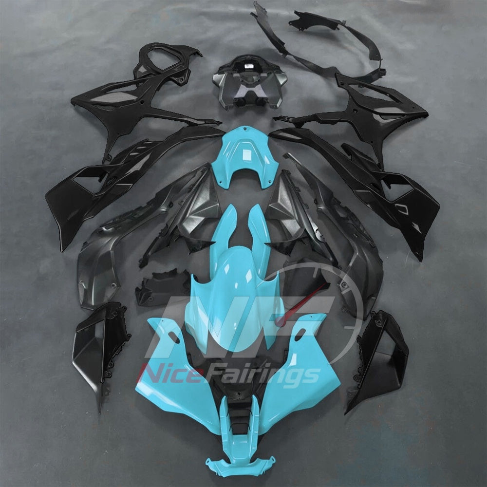 For BMW S1000RR 2025-2026 Green Black Motorcycle Fairing Kit with Aftermarket Body Panels | NiceFairings - paint design NO.6 option image