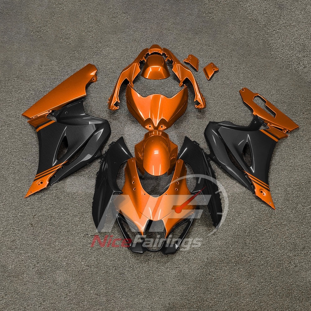 For Suzuki GSX-R1000 K17 2017-2026 Sportbike Fairing Set Green Black Custom Painted Plastics | NiceFairings - paint design NO.2 option image