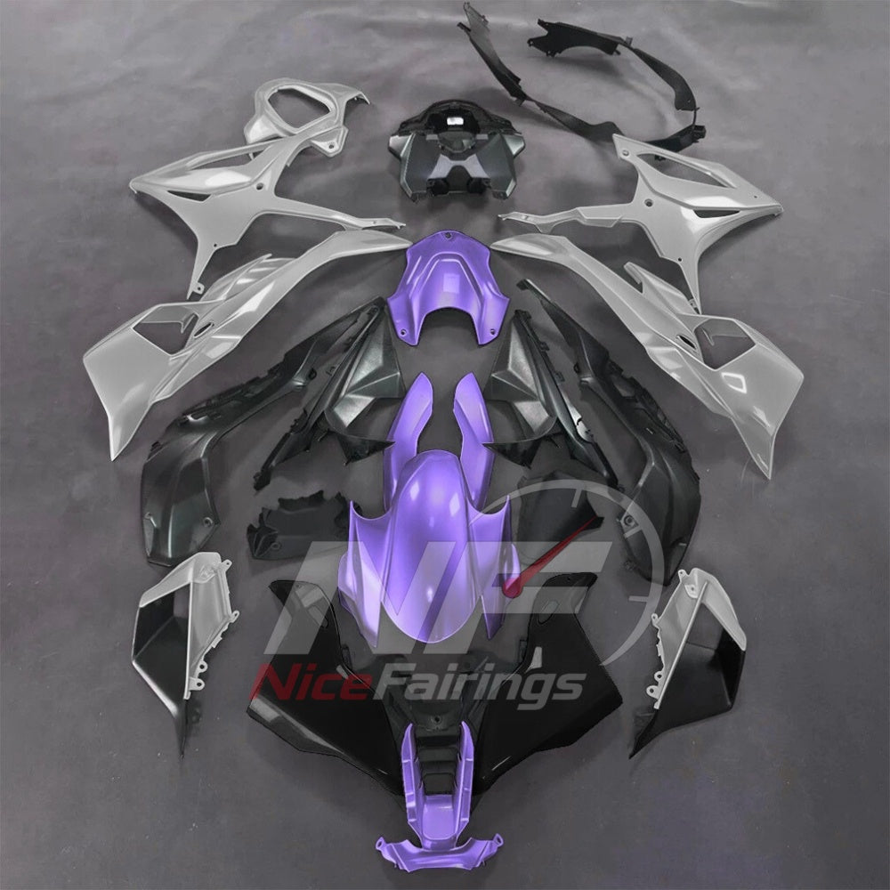 For BMW S1000RR 2025-2026 Blue Black ABS Fairing Kit with Painted Bodywork and Replacement Panels | NiceFairings - paint design NO.3 option image