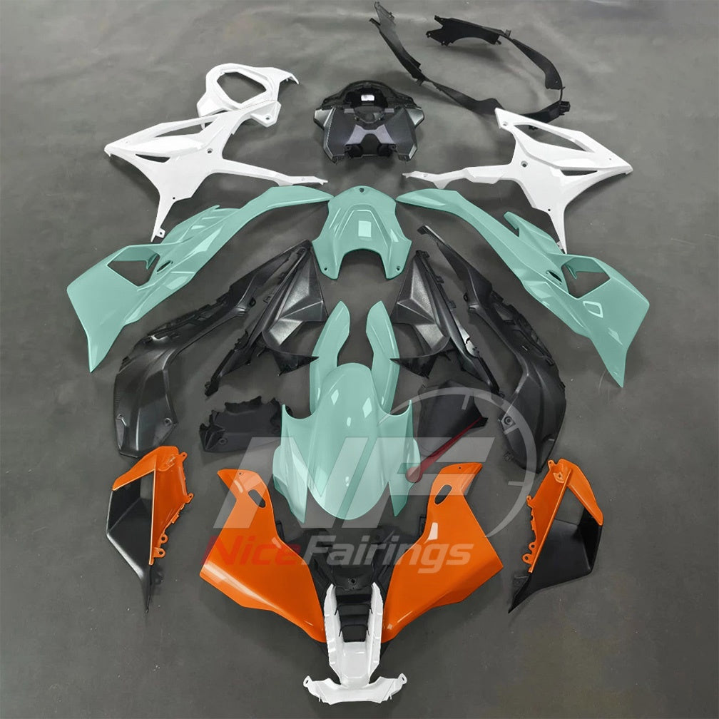 For BMW S1000RR 2025-2026 Orange Black Sportbike Fairing Set with Custom Painted Plastics | NiceFairings - main product image