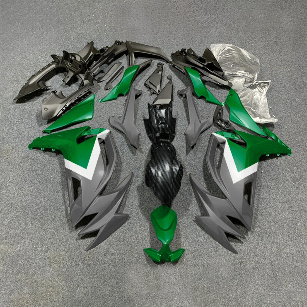 For KAWASAKI Ninja 650 ER-6F 2020-2026 Orange Black Injection Molded Fairing Kit Bodywork Set | NiceFairings - paint design NO.3 option image