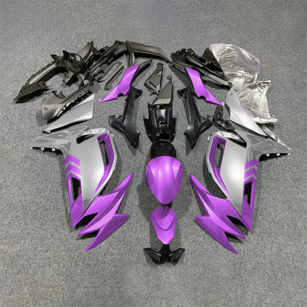 For KAWASAKI Ninja 650 ER-6F 2020-2026 Orange Black ABS Fairing Kit Complete Bodywork Panels | NiceFairings - paint design NO.3 option image