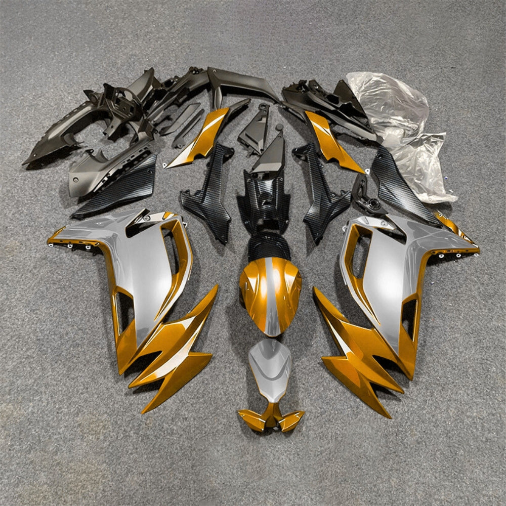 For KAWASAKI Ninja 650 ER-6F 2020-2026 Green Black Aftermarket ABS Fairing Kit Full Bodywork | NiceFairings - paint design NO.4 option image