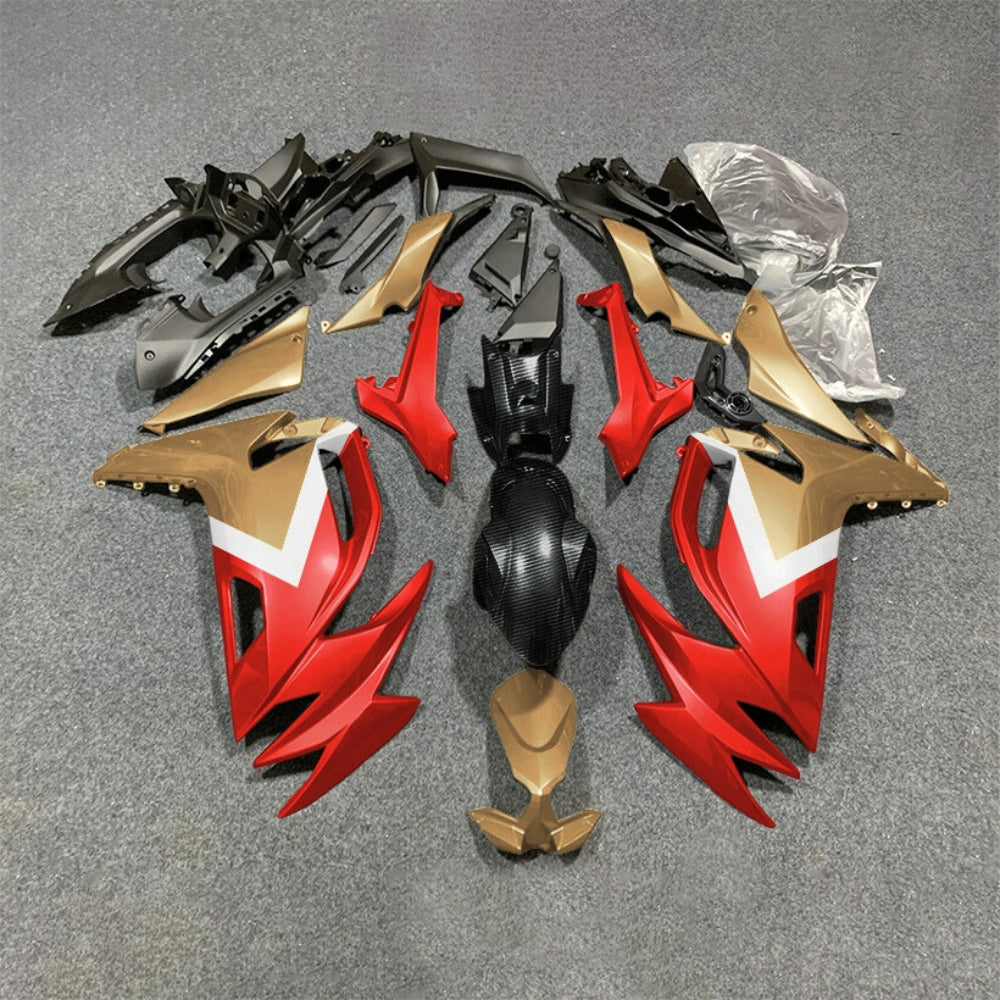 For KAWASAKI Ninja 650 ER-6F 2020-2026 Red Black Custom Painted Motorcycle Fairings Kit | NiceFairings - paint design NO.4 option image