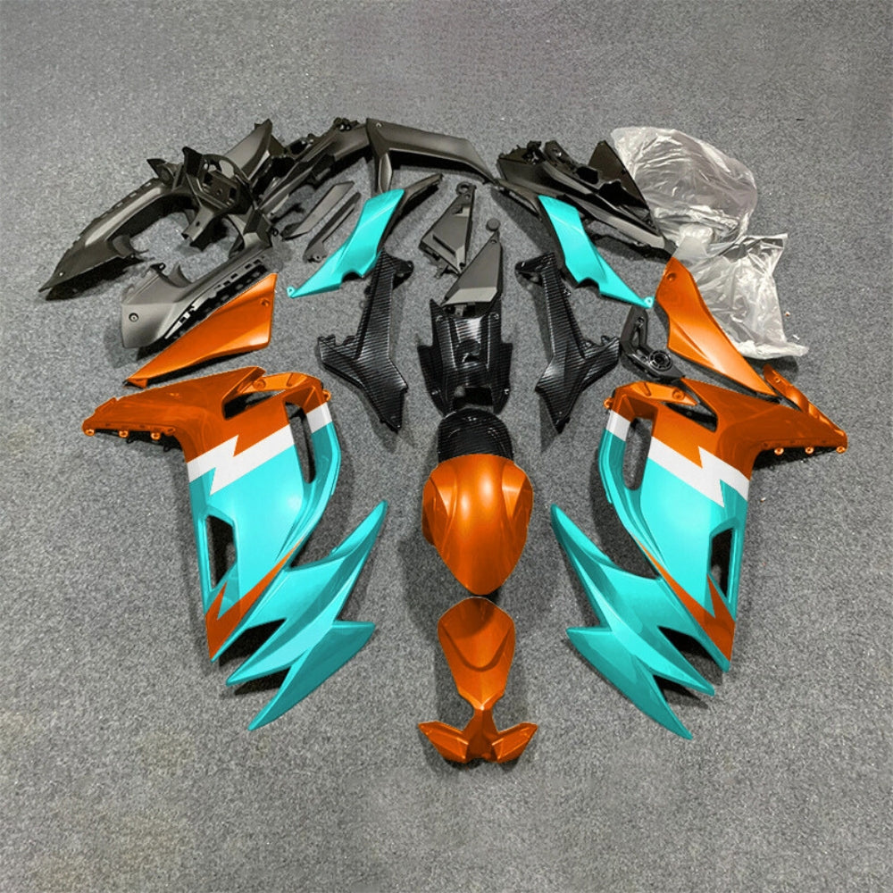 For KAWASAKI Ninja 650 ER-6F 2020-2026 Green Black Injection Molded Fairing Kit Bodywork Set | NiceFairings - paint design NO.5 option image