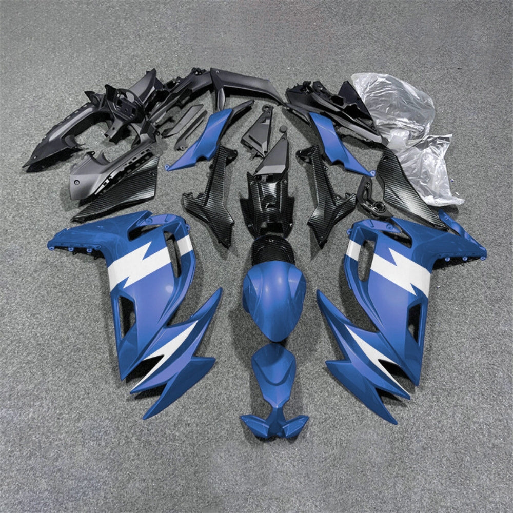 For KAWASAKI Ninja 650 ER-6F 2020-2026 Blue Black Custom Painted Motorcycle Fairings Kit | NiceFairings - paint design NO.6 option image