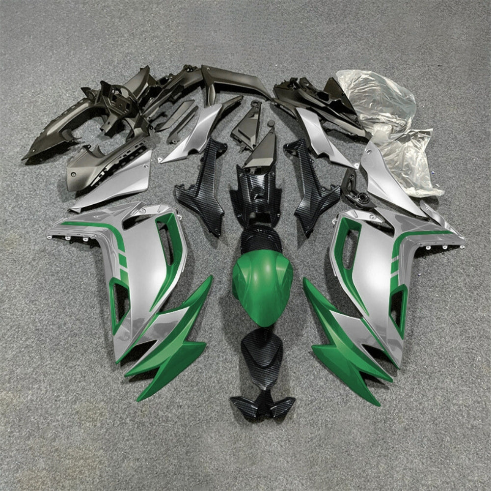 For KAWASAKI Ninja 650 ER-6F 2020-2026 Blue Black ABS Fairing Kit Complete Bodywork Panels | NiceFairings - paint design NO.6 option image