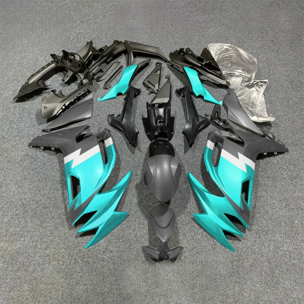 For KAWASAKI Ninja 650 ER-6F 2020-2026 Green Black Injection Molded Fairing Kit Bodywork Set | NiceFairings - paint design NO.6 option image