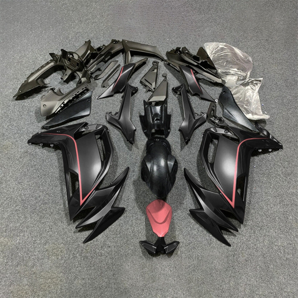 For KAWASAKI Ninja 650 ER-6F 2020-2026 Red Black Injection Molded Fairing Kit Bodywork Set | NiceFairings - paint design NO.7 option image
