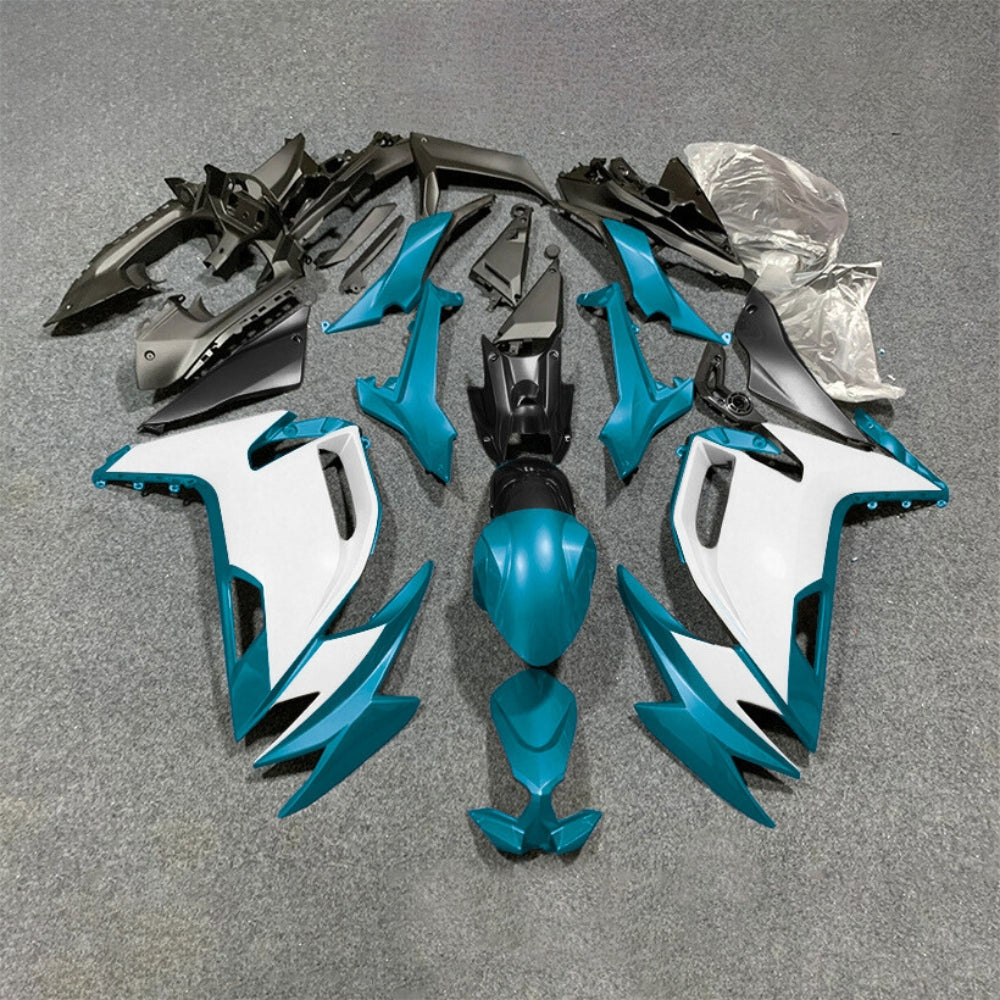 For KAWASAKI Ninja 650 ER-6F 2020-2026 Green Black Injection Molded Fairing Kit Bodywork Set | NiceFairings - paint design NO.9 option image