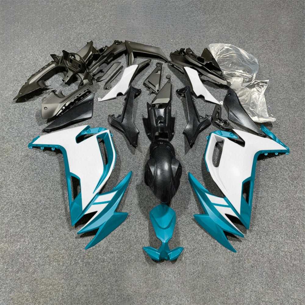 For KAWASAKI Ninja 650 ER-6F 2020-2026 Blue Black Injection Molded Fairing Kit Bodywork Set | NiceFairings - paint design NO.9 option image