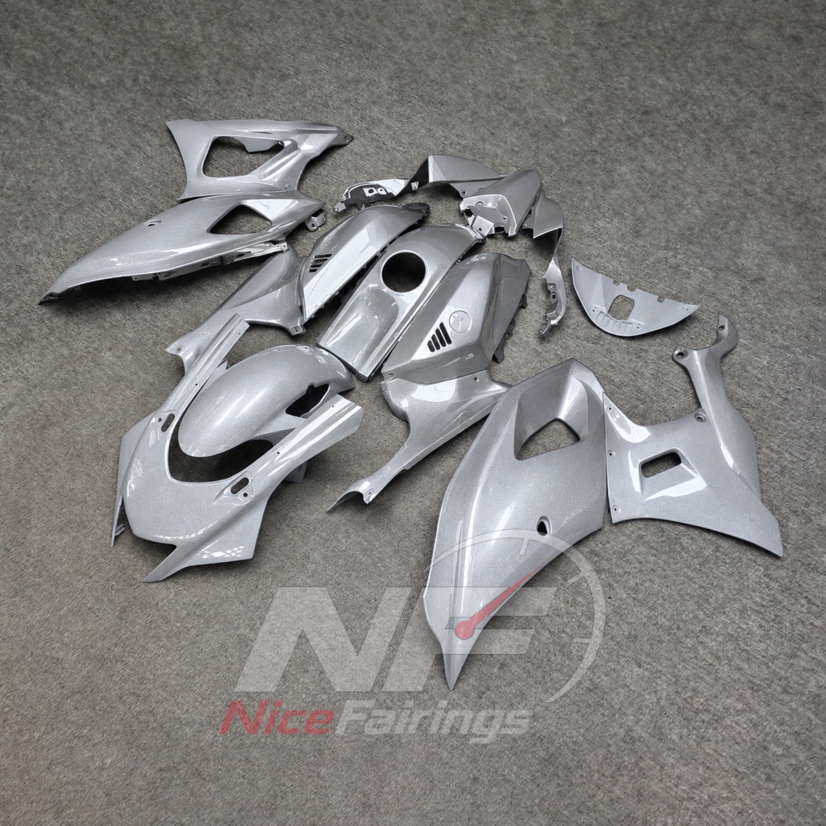 Replacement ABS Body Panel Kit Fits 2021-2025 Yamaha YZF-R7 | NiceFairings - front angle image