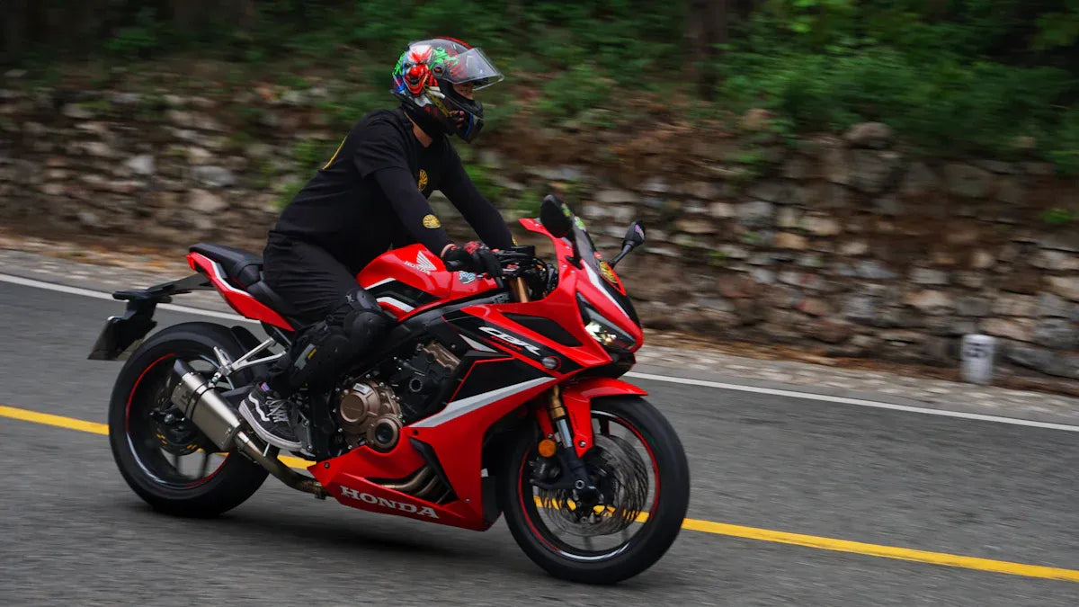 OEM vs aftermarket motorcycle fairings comparison shown on a full-fairing sportbike