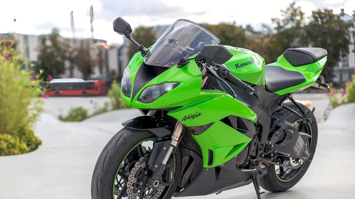 Kawasaki sportbike fairings for a ZX-6R and ZX-6RR fitment comparison