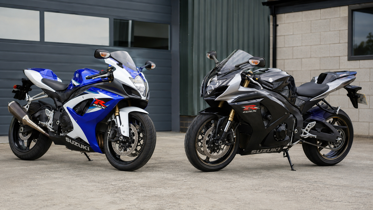 Two Suzuki GSX-R1000 generations compared for fairing fitment