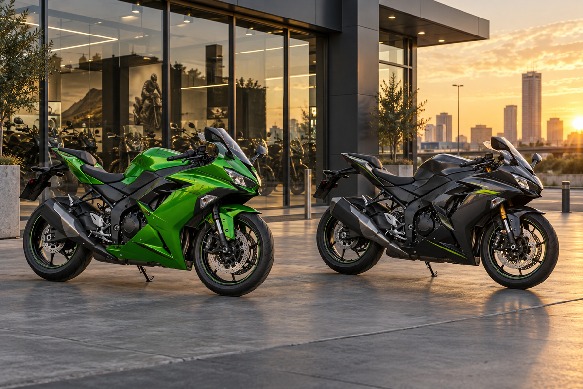 AI editorial illustration for Ninja 400 vs Ninja 500 Fairings: What Buyers Must Verify. Not a product or fitment photograph.