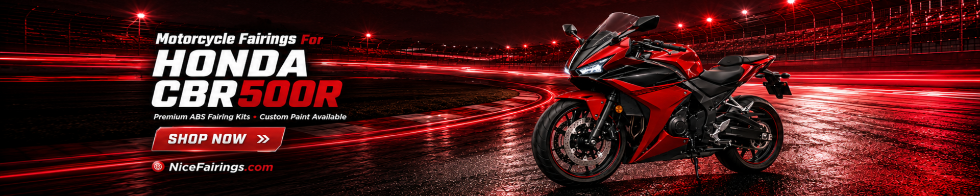 Custom HONDA CBR500RR Motorcycle Fairings from Nicefairings