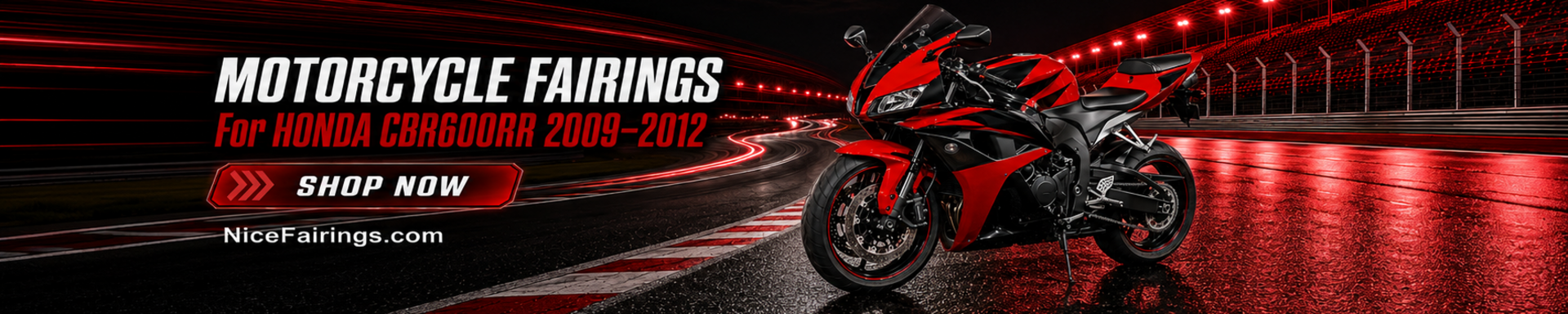 Custom HONDA 2009-2012 CBR600RR Motorcycle Fairings from Nicefairings