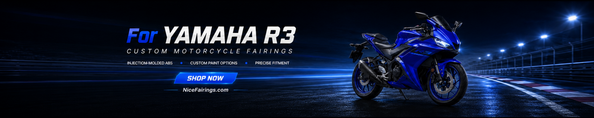 Custom YAMAHA YZFR3 Motorcycle Fairings from Nicefairings
