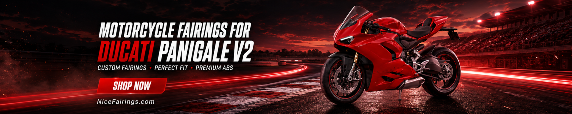 Custom Ducati Panigale V2 Motorcycle Fairings from Nicefairings