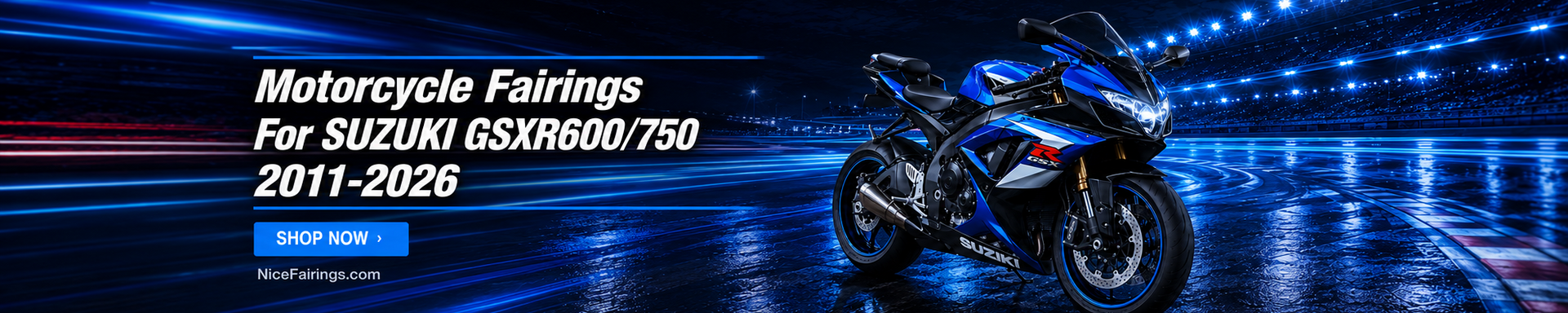 SUZUKI GSXR600 GSXR750 2011-2026 Motorcycle Fairings from Nicefairings