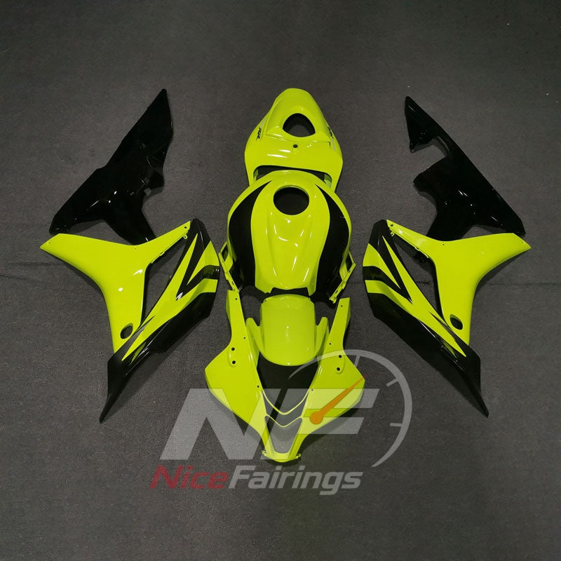 Aftermarket Black Injection-Molded Fairing Set Fits Honda CBR600RR F5 2007-2008 | NiceFairings - paint design NO.9 option image