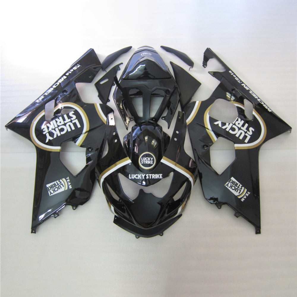 For Suzuki GSXR600 GSXR750 K4 2004-2005 Black Gold White Fairings Kit | NiceFairings - main product image