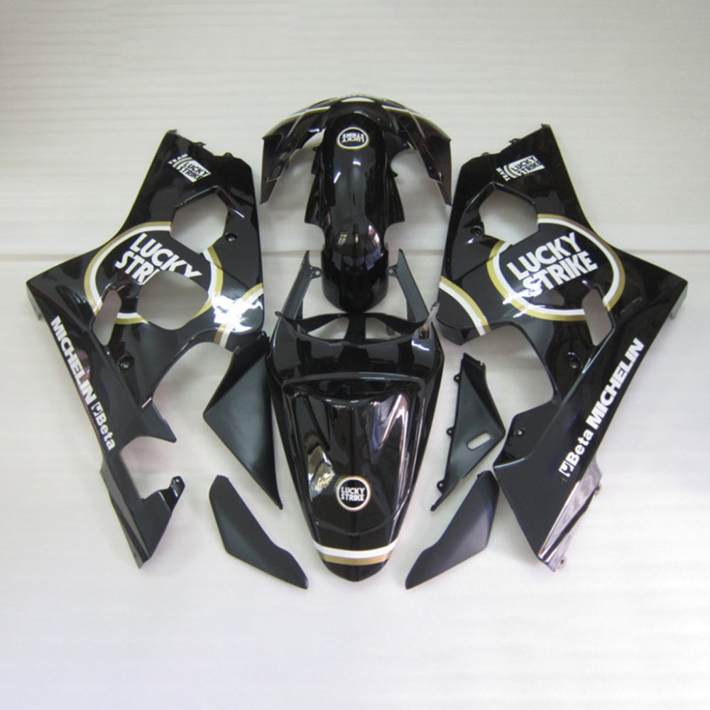 For Suzuki GSXR600 GSXR750 K4 2004-2005 Black Gold White Fairings Kit | NiceFairings - rear angle image