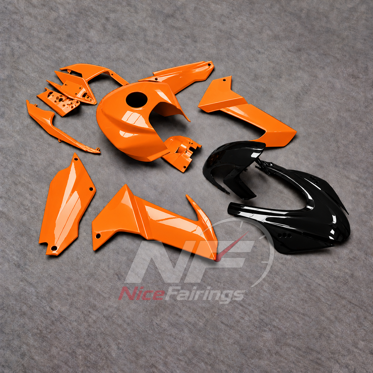 Sportbike Fairing Kit Fits 2020-2024 APRILIA RS660 - ABS Plastic - Orange | NiceFairings - front angle image