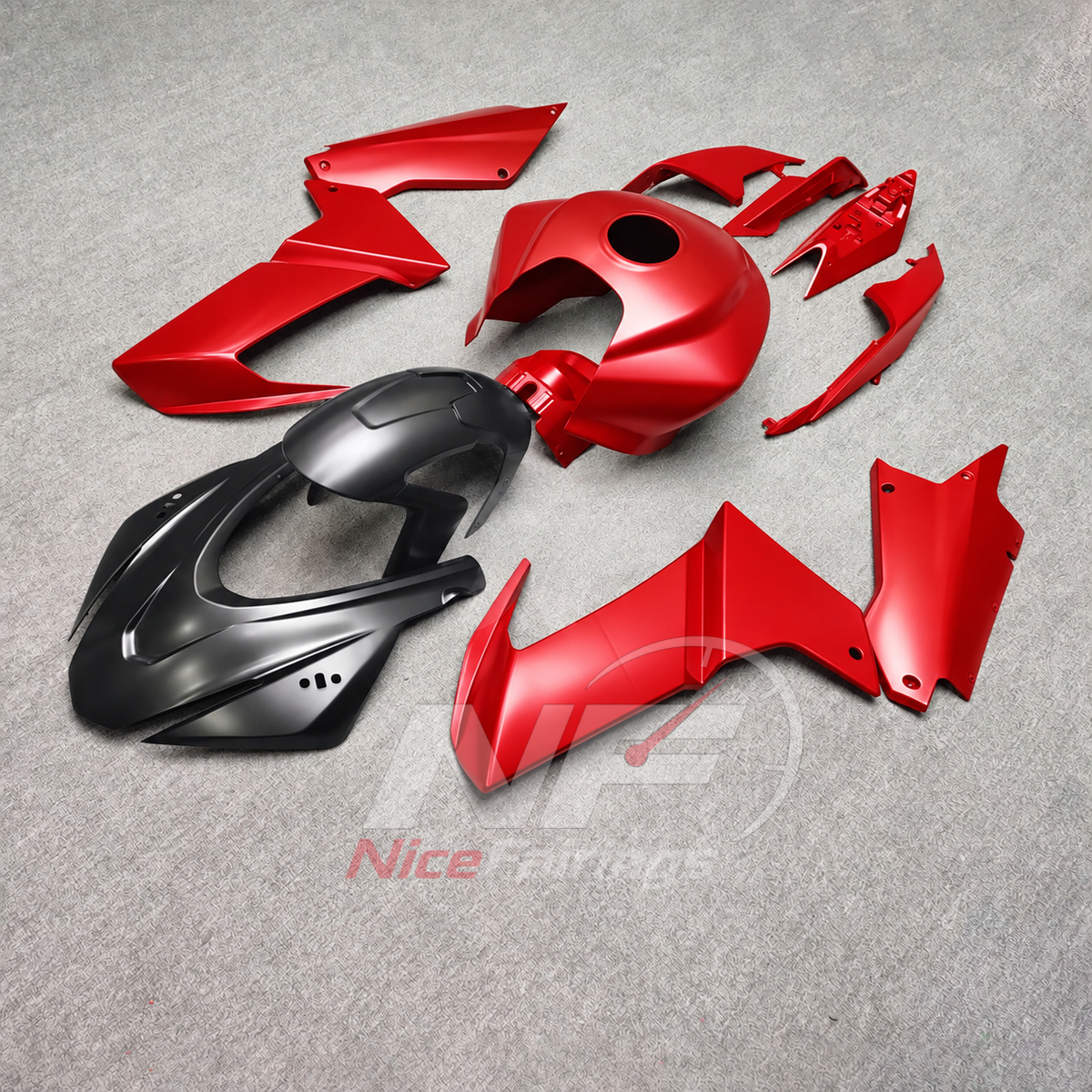 Injection-Molded Fairing Kit Fits 2020-2024 APRILIA RS660 - ABS Bodywork - Red | NiceFairings - front angle image