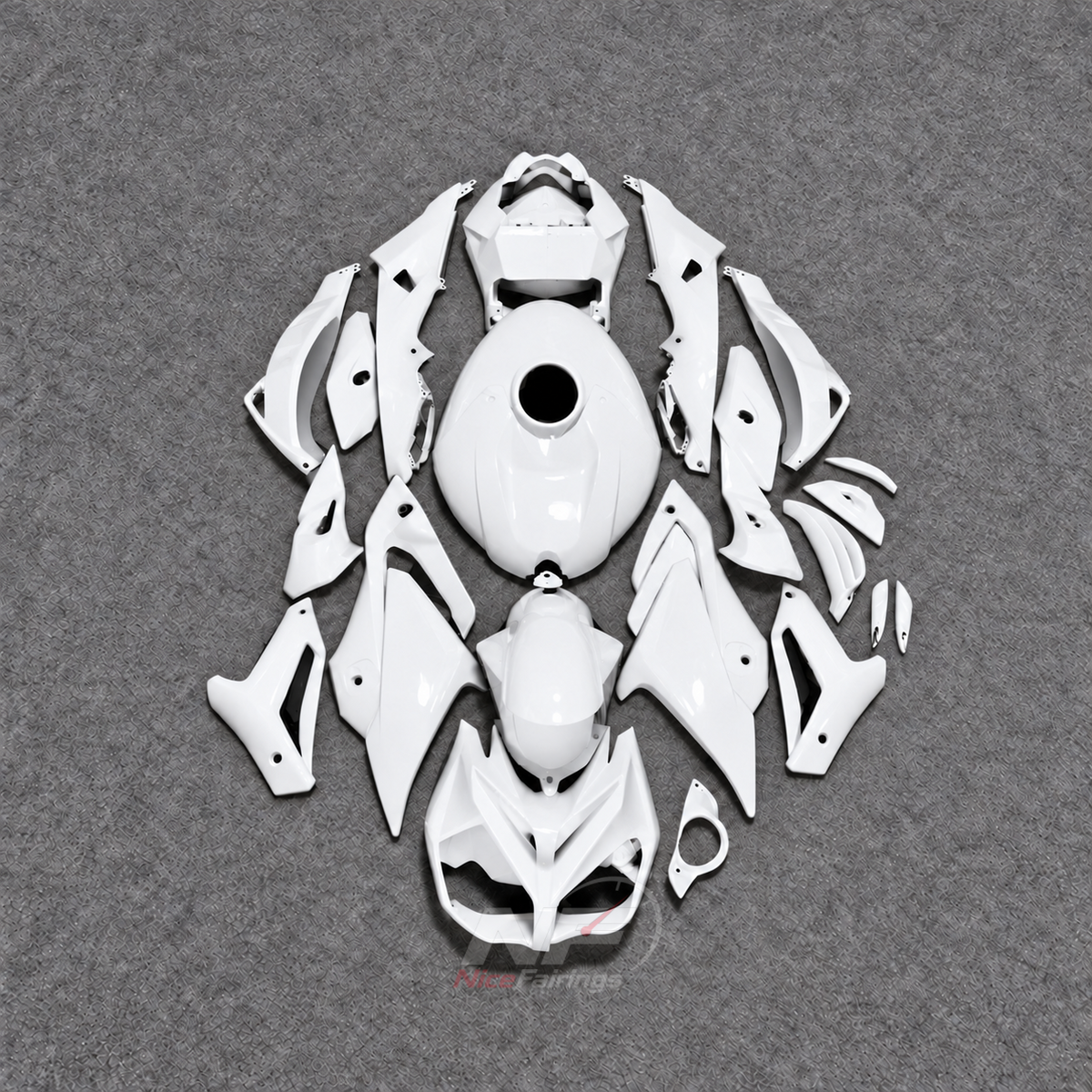 Fairing Kit Fits 2017-2020 BMW S1000R - Sportbike ABS Bodywork - White | NiceFairings - main product image