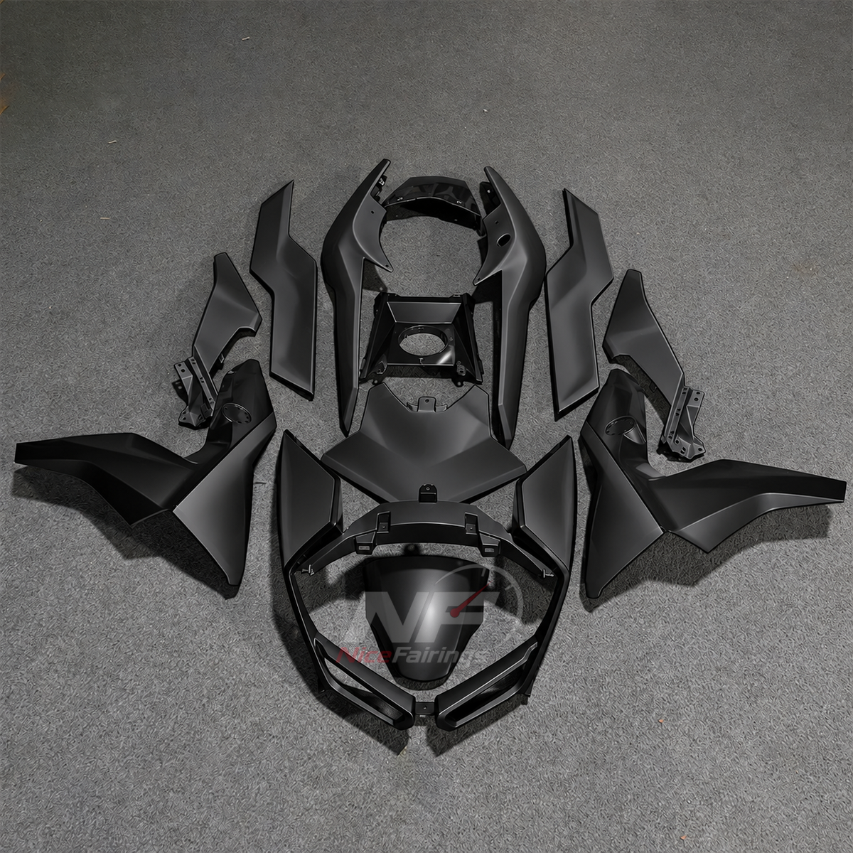 Custom Fairings Fit 2019-2025 BMW C400GT - Injection-Molded ABS Plastic - Charcoal Black | NiceFairings - main product image
