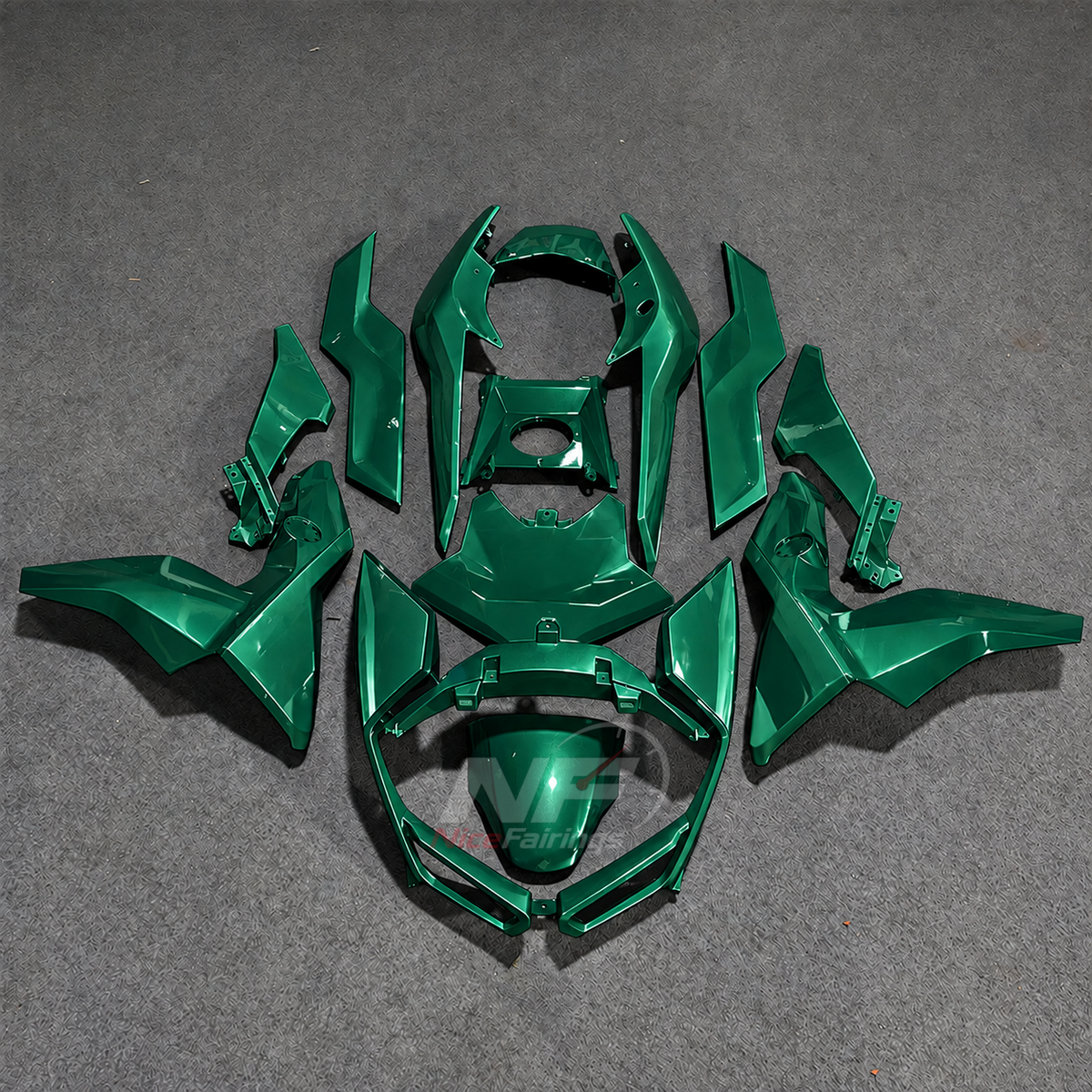 Replacement Fairings Fit 2019-2025 BMW C400GT - Injection-Molded ABS Plastic - Silver Gray | NiceFairings - paint design NO.4 option image