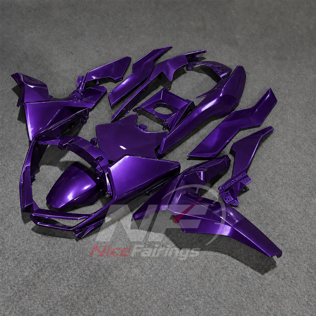 Motorcycle Fairing Kit Fits 2019-2025 BMW C400GT - Injection-Molded ABS Plastic - Purple | NiceFairings - front angle image