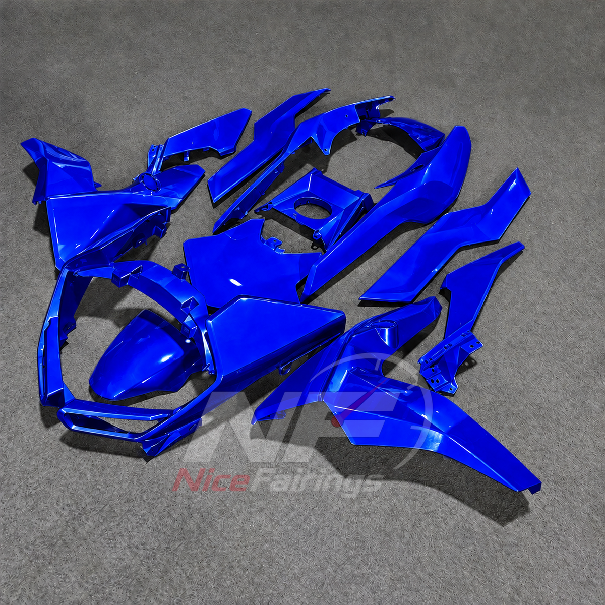 Fairings Kit Fits 2019-2025 BMW C400GT - Injection-Molded ABS Plastic - Blue | NiceFairings - front angle image