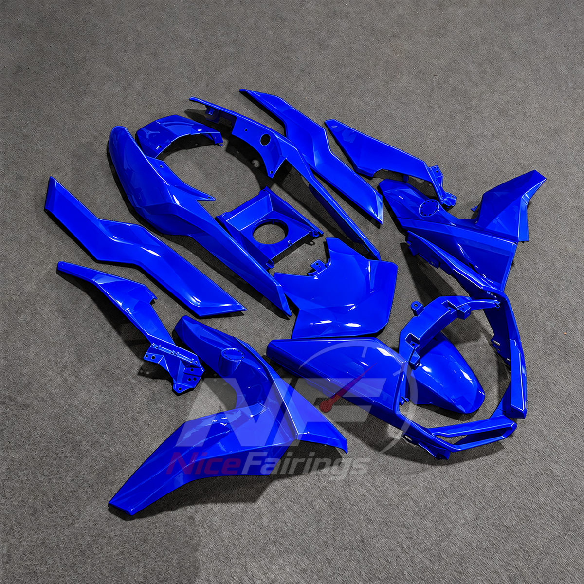 Fairings Kit Fits 2019-2025 BMW C400GT - Injection-Molded ABS Plastic - Blue | NiceFairings - side angle image