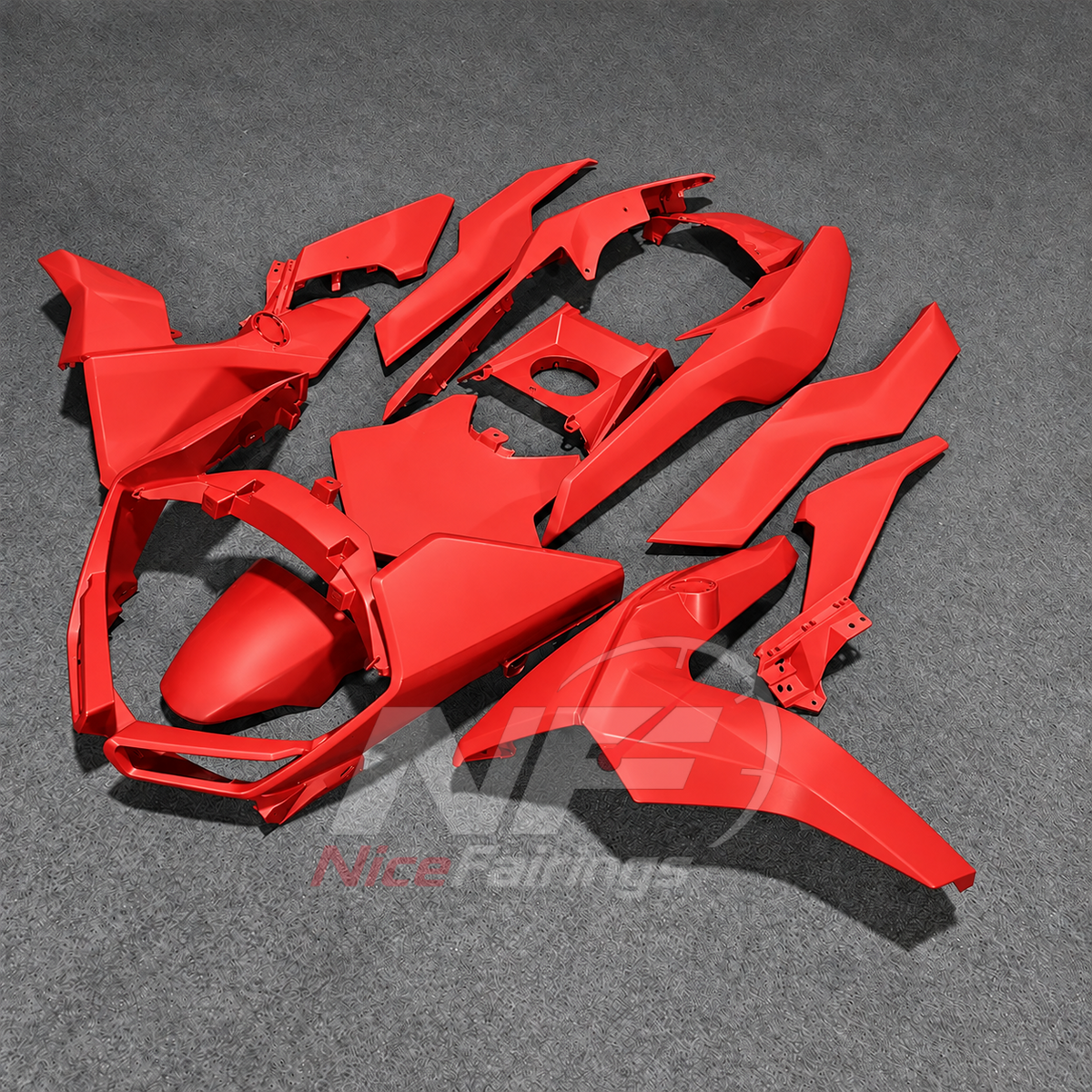 ABS Plastic Fairing Kit Fits 2019-2025 BMW C400GT - Injection-Molded Bodywork - Red | NiceFairings - front angle image