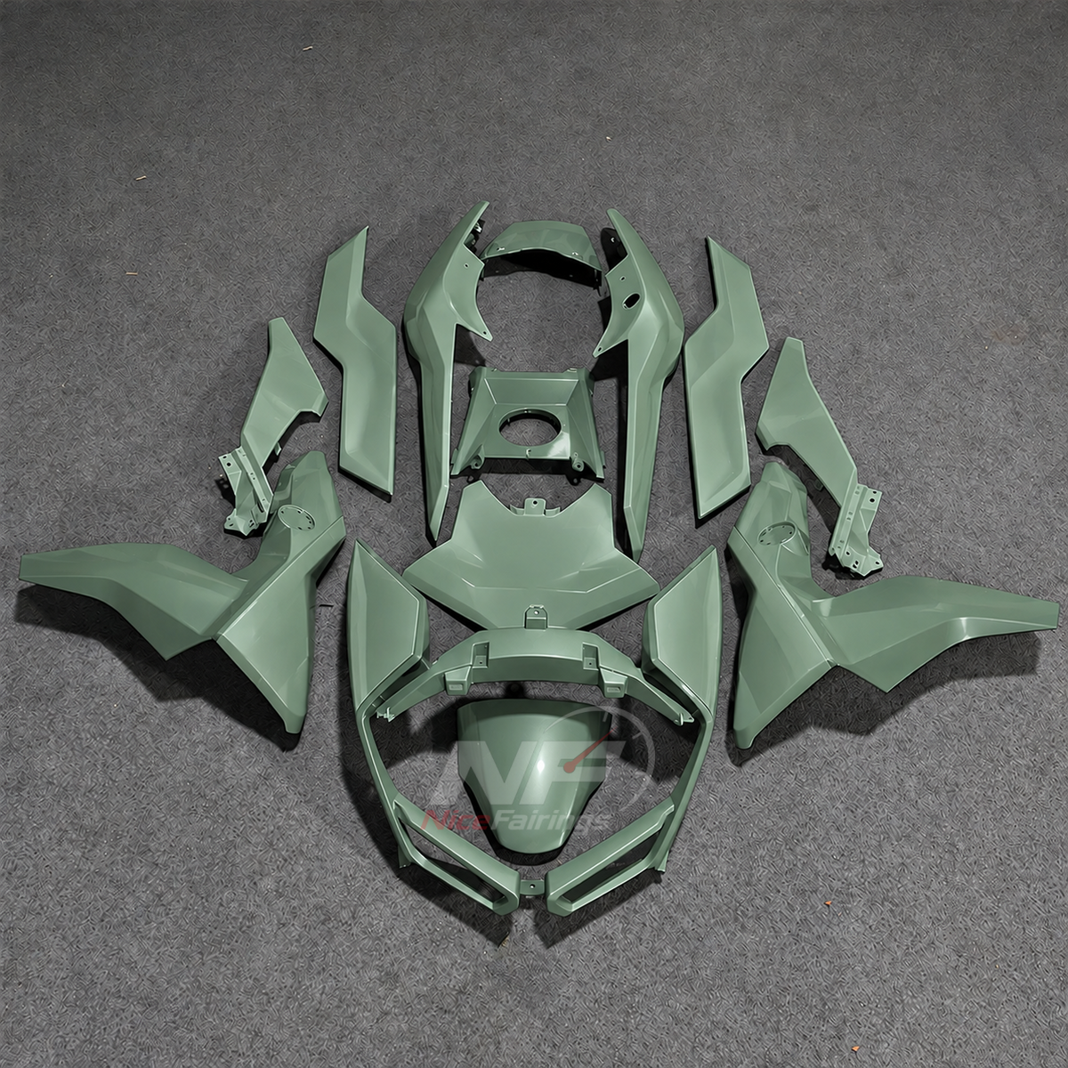 Fairing Kit Fits 2019-2025 BMW C400GT - Injection-Molded ABS Plastic - Sage Green | NiceFairings - main product image