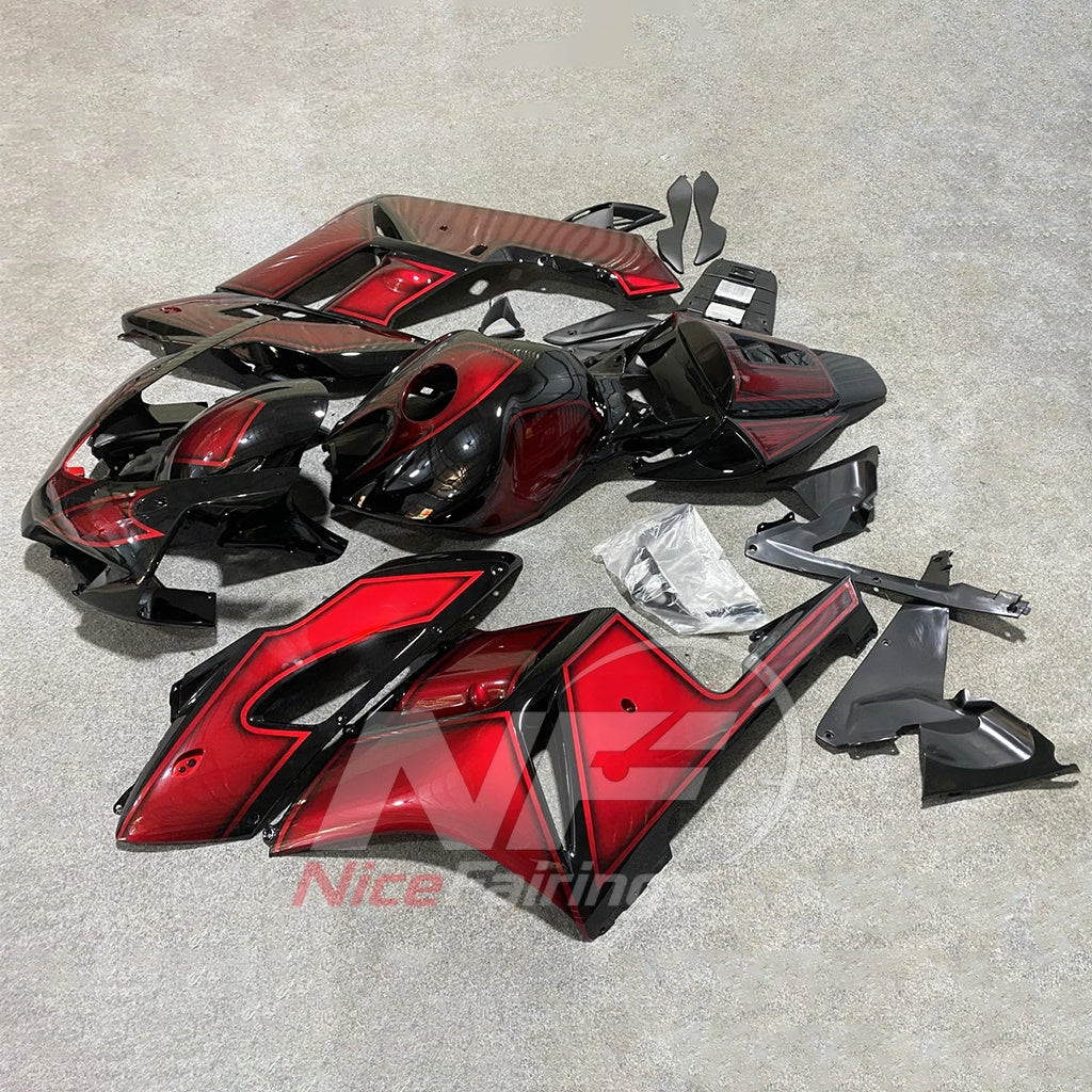 Custom-Painted Red Injection-Molded Bodywork Set Fits 2004-2005 HONDA CBR1000RR | NiceFairings - front angle image