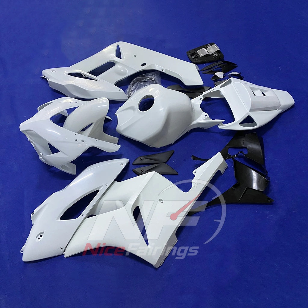 Replacement White ABS Plastic Cowling Kit Fits 2004-2005 HONDA CBR1000RR | NiceFairings - front angle image