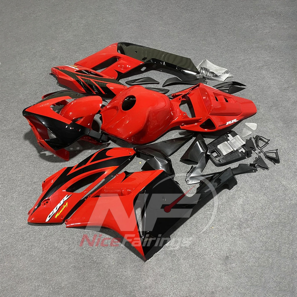 Painted Red Sportbike Fairing Set Fits HONDA CBR1000RR 2004-2005 | NiceFairings - side angle image