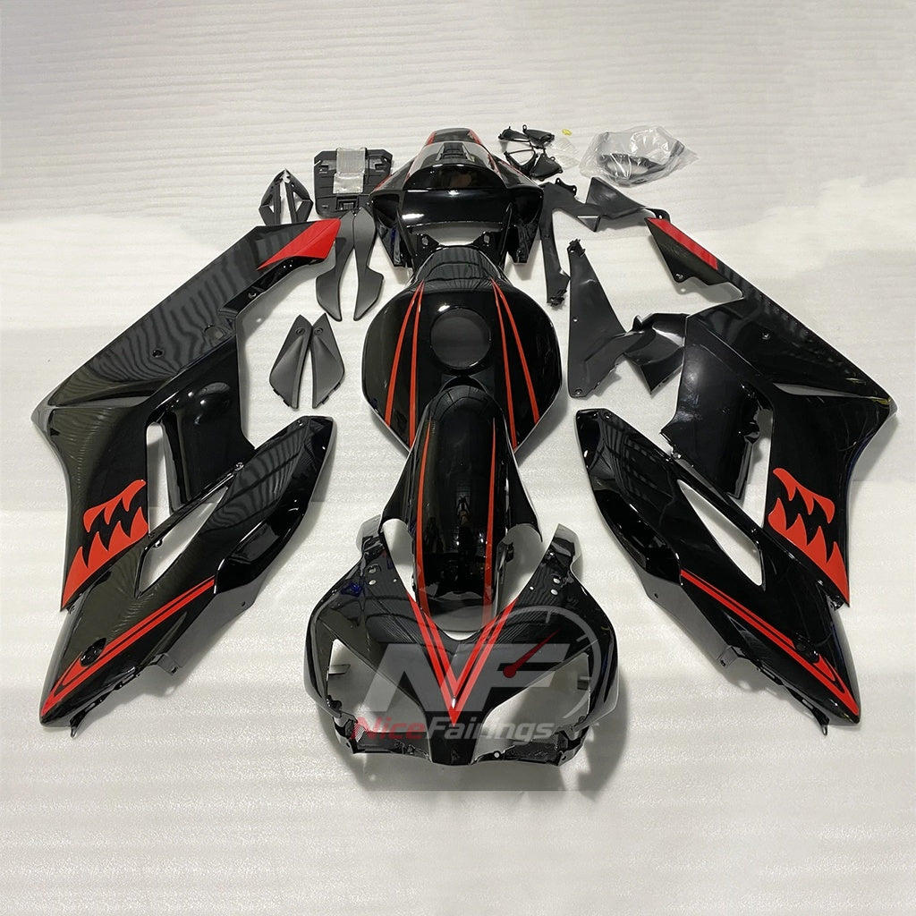 Black Motorcycle Bodywork Kit Fits 2004-2005 HONDA CBR1000RR | NiceFairings - front angle image