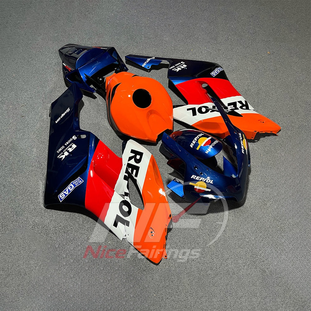 Aftermarket ABS Plastic Fairing Kit Fits HONDA CBR1000RR 2004-2005 | NiceFairings - front angle image