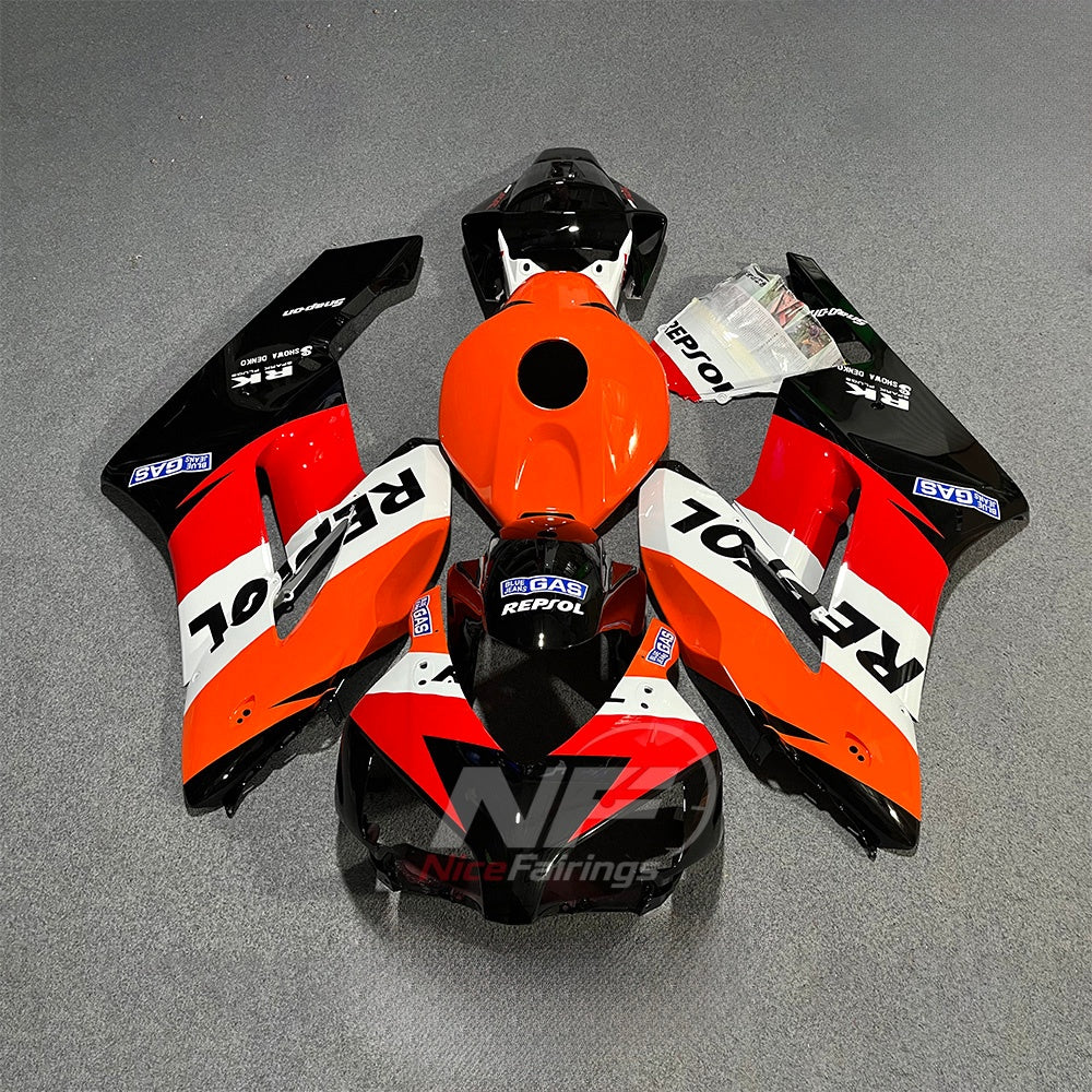 Replacement Black ABS Injection Fairing Kit Fits 2004-2005 HONDA CBR1000RR | NiceFairings - paint design NO.3 option image