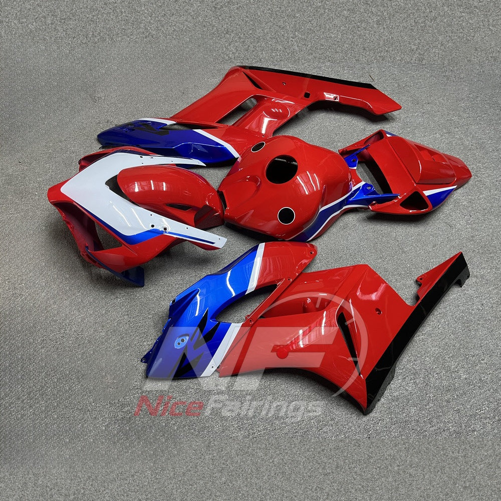Aftermarket Red Injection-Molded Bodywork Set Fits 2004-2005 HONDA CBR1000RR | NiceFairings - front angle image